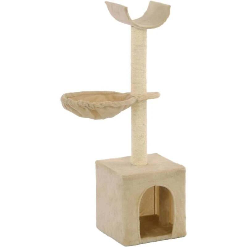 Image of VIDAXL Vidaxl - Cat Tree with Sisal Scratching Posts 105cm Beige 8718475600251