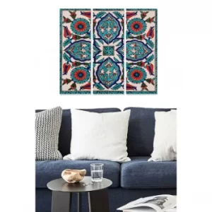 Image of MDF2185116 Multicolor Decorative MDF Painting (3 Pieces)