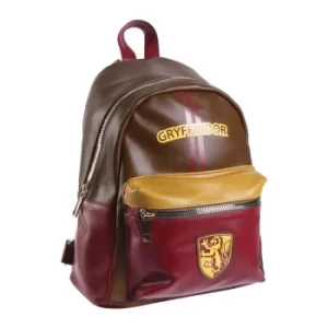 Image of Harry Potter Faux Leather Backpack Gryffindor
