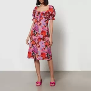 Image of Paul Smith Floral-Print Crepe de Chine Dress - IT 40/UK 8