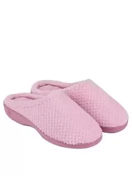 Image of TOTES Isotoner 360 Comfort Popcorn Mule - Pale Pink, Pale Pink, Size 4, Women
