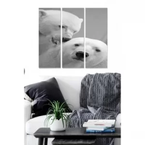 Image of MDF196317 Multicolor Decorative MDF Painting (3 Pieces)