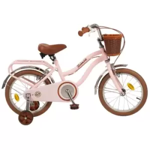 Image of 16 Inch Wheel Childrens Vintage Bicycle, Pink