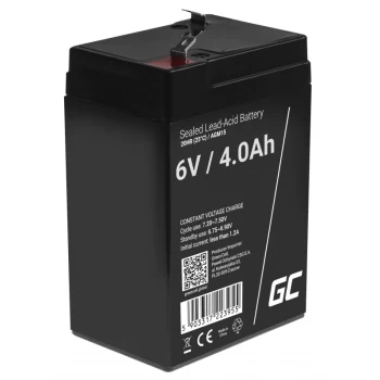 Image of AGM15 - Sealed Lead Acid (VRLA) - 6 V - Black - 4 Ah - 5 year(s)