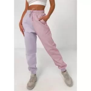Image of Missguided Branded Colour Block Osize Jogger - Multi