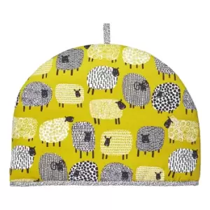 Image of Ulster Weavers Dotty Sheep Tea Cosy Yellow, Black and White