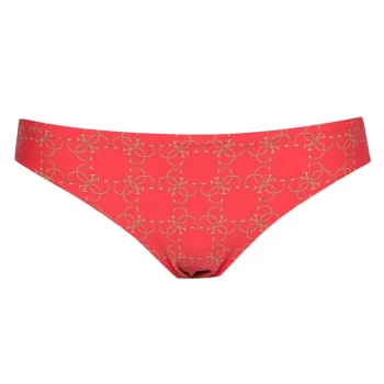 Image of Guess All Over Logo Bikini Brief Ladies - Orange