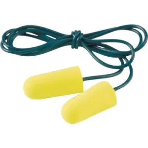 Image of ES-01-005 Disposable Soft Neon Yellow Corded Ear Plugs (Pk-200 Pairs)