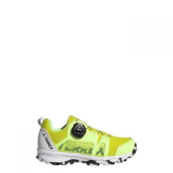 Image of adidas Terrex Boa Hiking Shoes Kids - Acid Yellow / Core Black / Clo