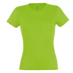 Image of SOLS Womens/Ladies Miss Short Sleeve T-Shirt (M) (Lime)