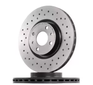 Image of PAIR BREMBO BRAKE XTRA DRILLED DISCS 09.4939.1X