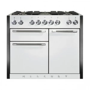 Image of Mercury MCY1082DFSD 93260 108cm Dual Fuel Range Cooker - Snowdrop Finish