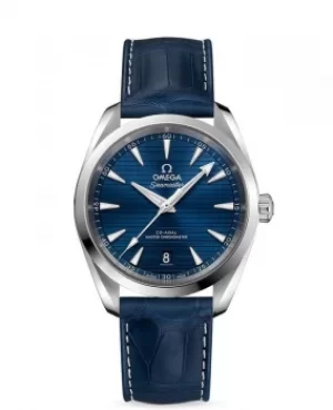 Image of Omega Seamaster Aqua Terra 150m Master Co-Axial Chronometer Blue Dial Mens Watch 220.13.38.20.03.001 220.13.38.20.03.001