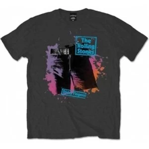 Image of Rolling Stones Sticky Colours Charcoal Mens T Shirt: Larg