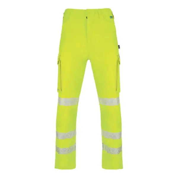 Image of Beeswift Envirowear Beeswift Envirowear High Visibility Trousers Saturn Yellow 30 EWCTRSY30