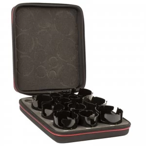 Image of Starrett KMP12011 13 Piece Electricians Down Lighter Hole Saw Set