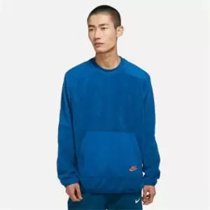 Image of Nike Essential Fleece Crew Sweater Mens - Blue
