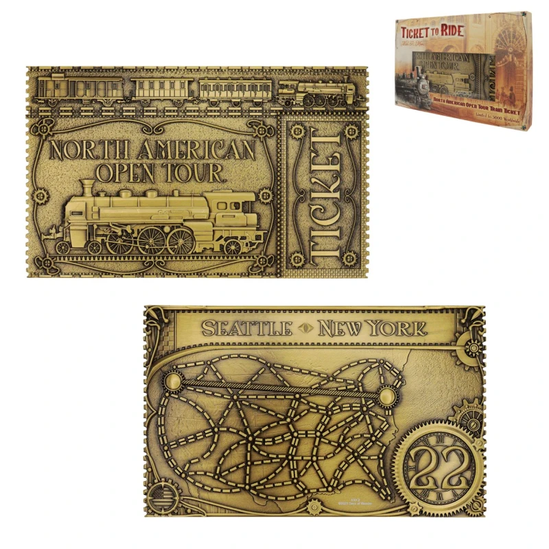 Image of Ticket to Ride North American Open Tour Ticket Metallics unisex