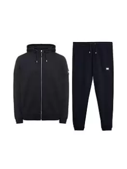 Image of Weekend Offender Hooded Jogsuit, Navy, Size S, Men