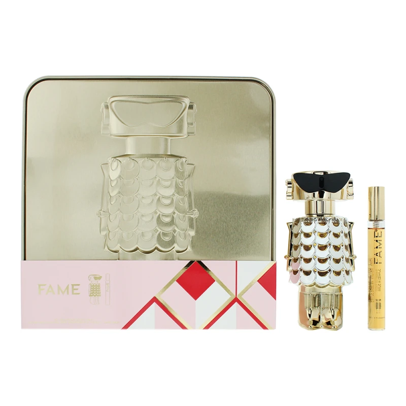 Image of Paco Rabanne Fame 2 Piece Gift Set: Eau de Parfum 80ml - Eau de Parfum 10ml