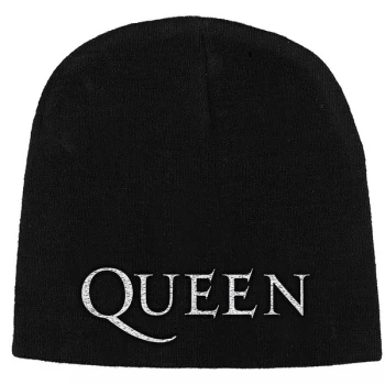 Image of Queen - Logo Unisex Beanie Hat - Black
