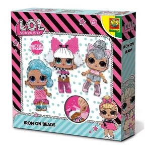 Image of LOL Surprise - Childrens Beedz Iron-on Beads Mosaic Set 1400 Iron-on Beads Mix (Multi-colour)