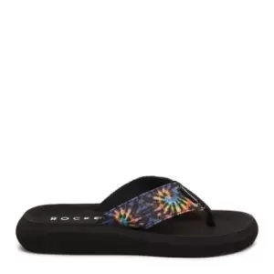 Image of Rocket Dog Spotlight Black Tie Dye Flip Flop