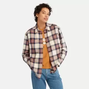 Image of Timberland Flannel Overshirt For Her In Brown, Size M