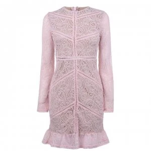 Image of Bardot Party Dress - Pink