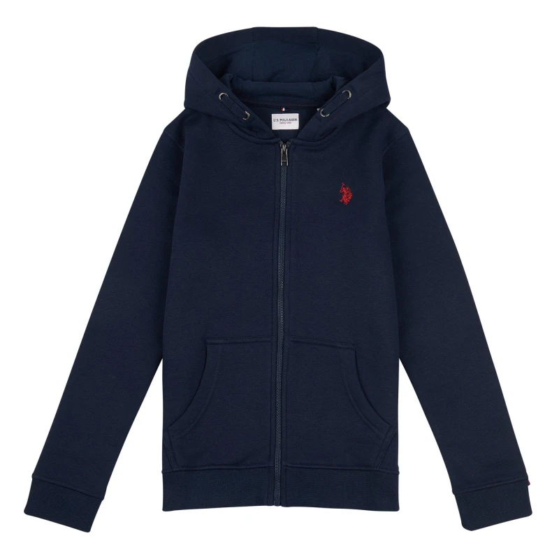 Image of US Polo Assn Zip Hoodie Juniors - Blue Blue 7 - 8 Years