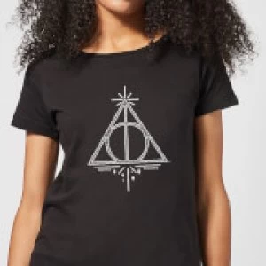 Image of Harry Potter Deathly Hallows Womens T-Shirt - Black