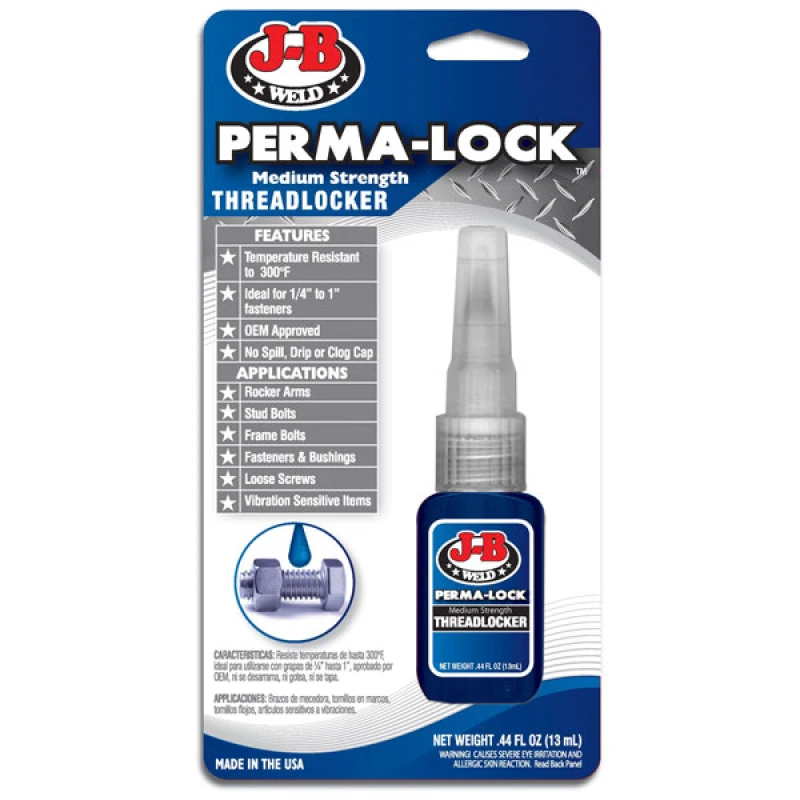 Image of J-B Weld PermaLock Blue Medium Strength Threadlocker 24236UK Volume: 36ml