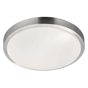 Image of LED 3 Light Bathroom Ceiling Light Aluminium, White IP44