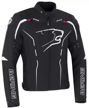 Image of Bering Kaloway Motorcycle Textile Jacket, black-white, Size S, black-white, Size S