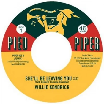 Image of Shell Be Leaving You by Willie Kendrick & Sharon Scott Vinyl Album