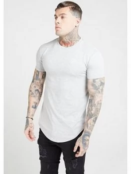 Image of SikSilk Core Gym T-Shirt - Grey Marl
