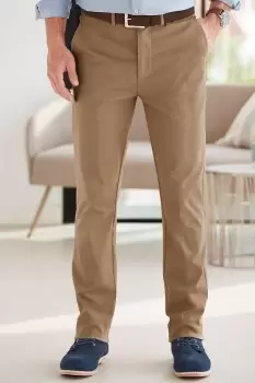 Image of Wrinkle Free Stretch Chino Trousers 31" (79cm) inside leg