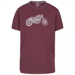 Image of Trespass Mens Motorbike T-Shirt (XS) (Prune Marl)