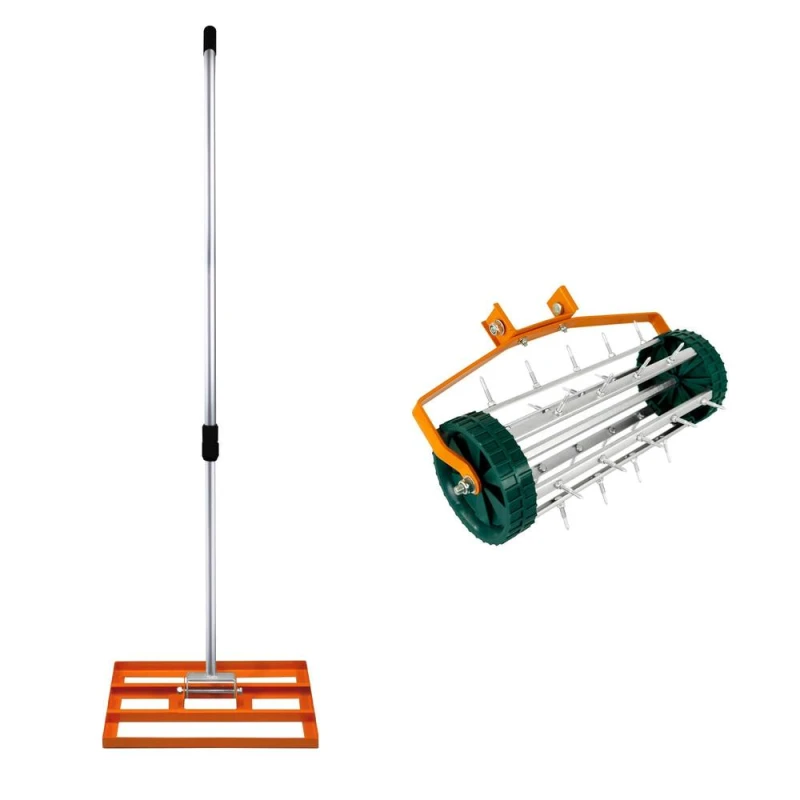Image of T-Mech 50cm Lawn Leveller & Aerator - Orange 213839