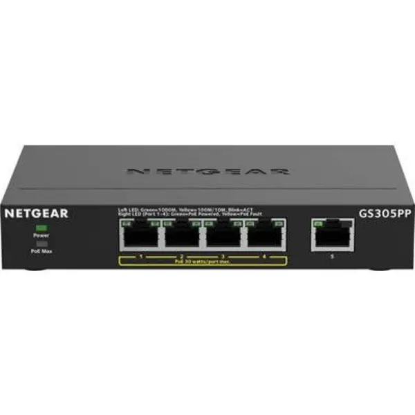 Image of Netgear Netgear GS305PP-100PES Network switch GS305PP-100PES