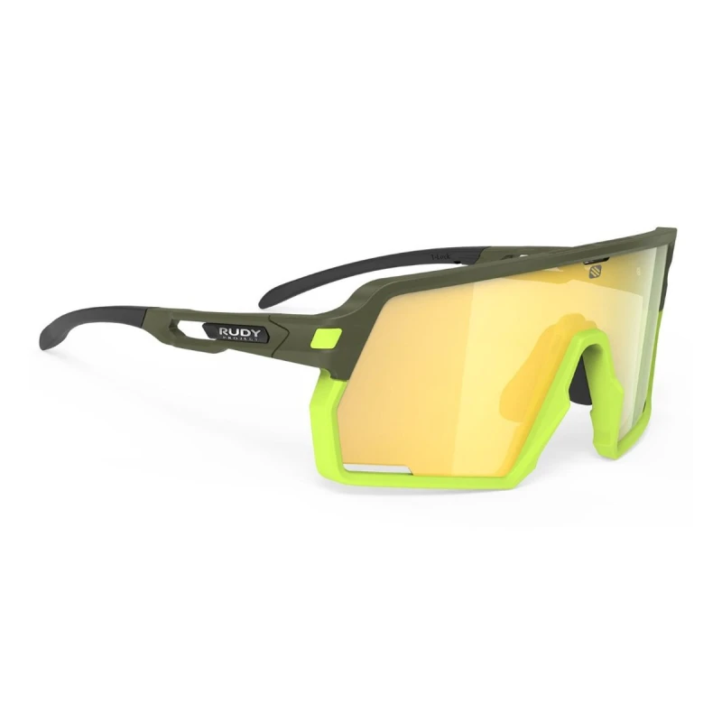 Image of Rudy Project Kelion Olive Matte Multilaser Yellow Glasses