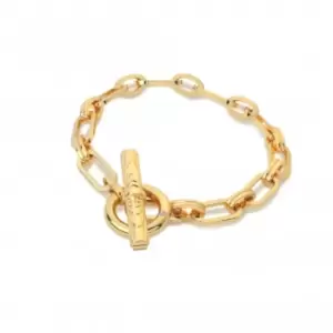 Image of 18ct Gold Plated Sterling Silver Hope Bar Bracelet DL641