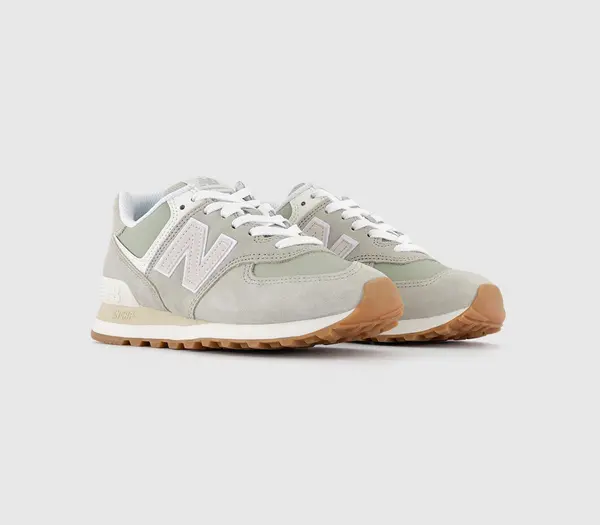 Image of New Balance 574 Trainers Olivine, 3