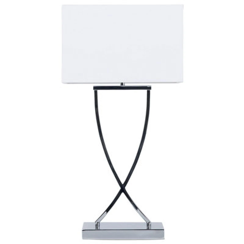 Image of Beliani Table Lamp Yasuni Metal White