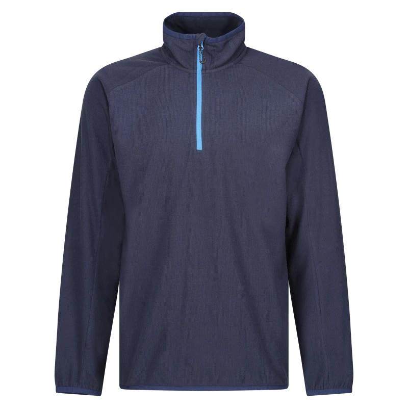 Image of Regatta Professional Mens Half Zip Fleece Top in Bright Blue Size: 3XL Bright Blue Male 3XL