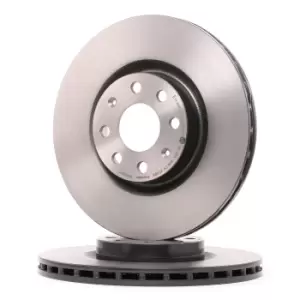 Image of PAIR PAINTED BREMBO BRAKE DISCS 09.4939.31