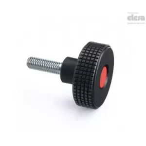 Image of ELESA Diamond knurled knob-MBT.60 P-M10X50-C17 Green