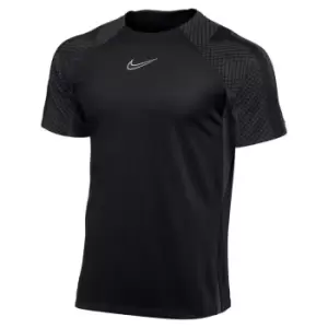 Image of Nike Dri-FIT Strike Mens Short-Sleeve Soccer Top - Black