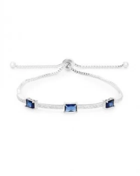 Image of Jon Richard Silver Blue Pave Toggle