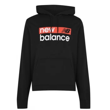 Image of New Balance Logo Hoodie Mens - Black
